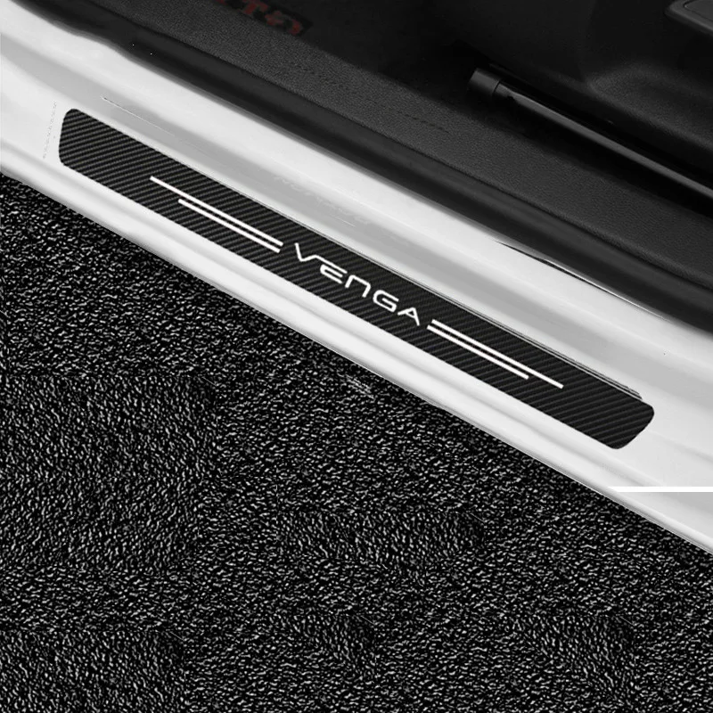 Автомобильная наклейка Mutips из углеродного волокна GT 4 шт. защитная крышка порога