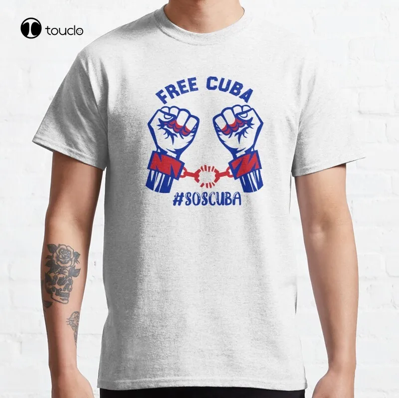 

New Free Cuba Classic Patria Y Vida Viva Cuba Libre Cuba Libre T-Shirt Cotton Tee Shirt S-5XL Unisex