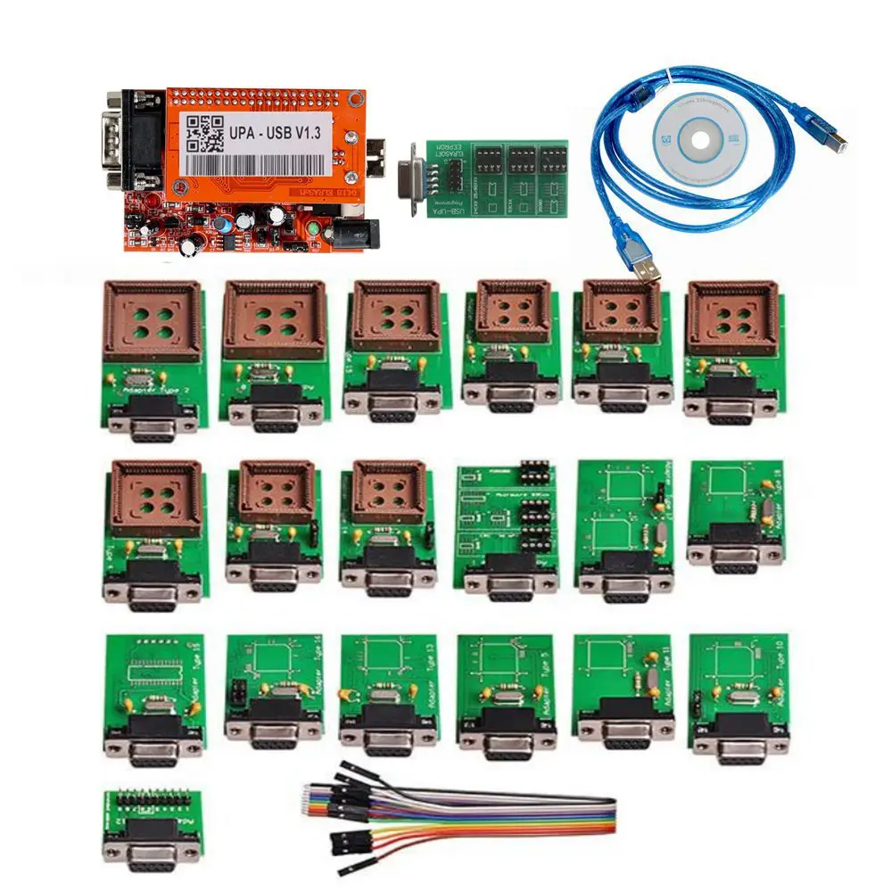 Оптовая продажа программатор для чипа UPA V1.3 с адаптером 1 3 eeprom ECU по самой низкой