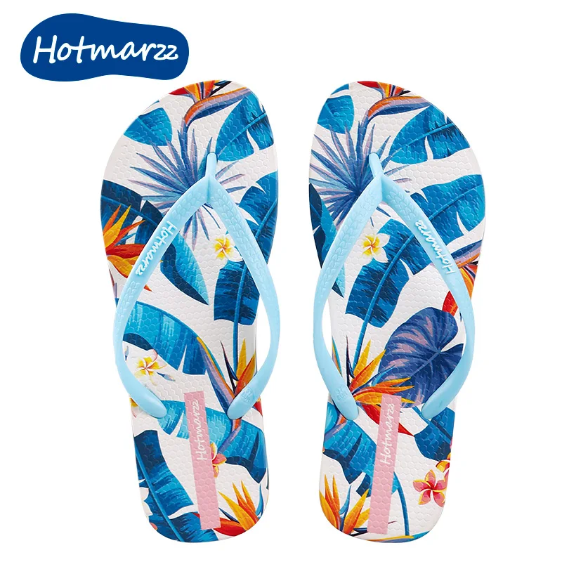 

Hotmarzz Women's Flip Flops Banana Leaves Printing Sandals Fashion Flip Flops