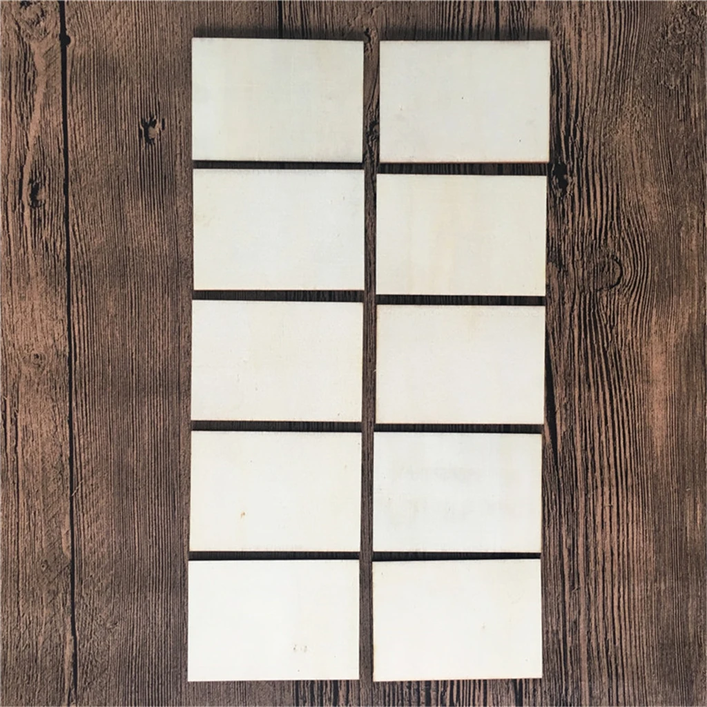 20 шт. фанерные листы (3x2 дюйма) комплект для детского творчества по дереву