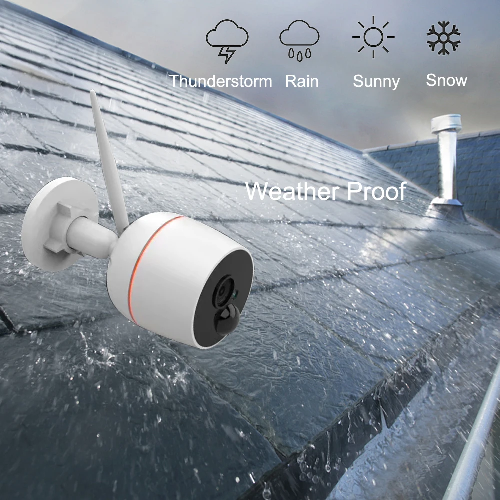 Wifi Camera Wireless NVR Surveillance-Kit Cctv-System Video-Security Outdoor SD Card Two Way Audio System 1080P 7" Touch Screen