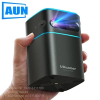aun laser projector ubeamer 1 pro android 9 mini projector 4k video decode home theater portable beamer dlp projector for home