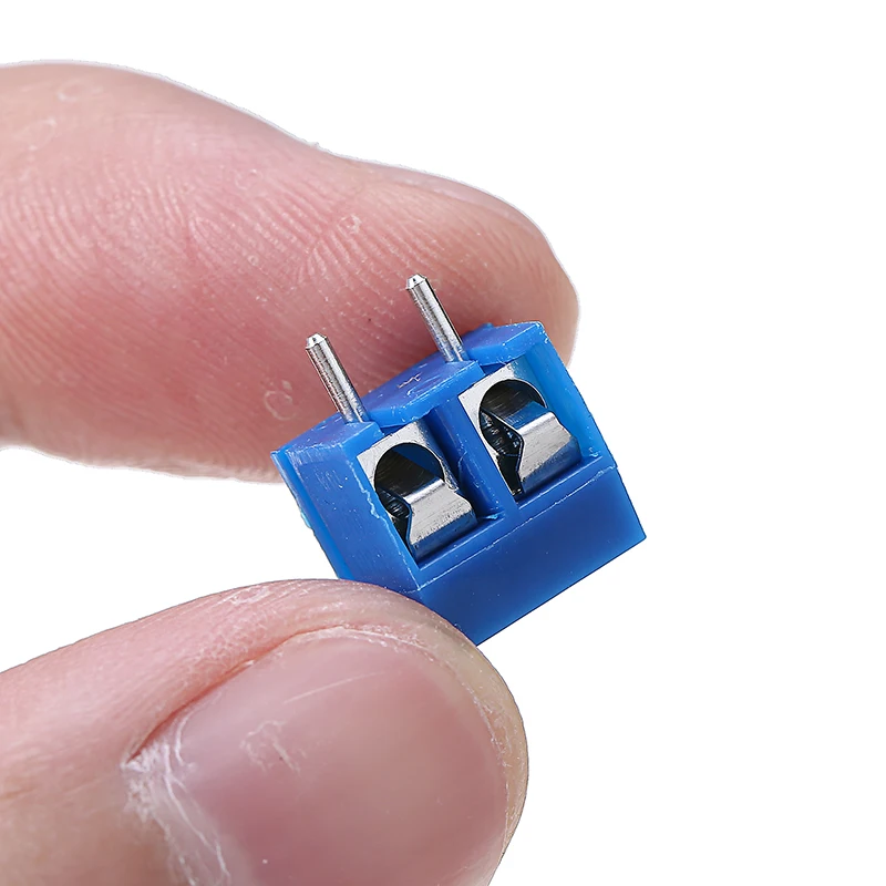 40 шт. синий 2 контактный Клеммная колодка PCB Разъем 5 08 мм Шаг панель