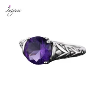 925 silver rings zircon amethyst for women vintage design fashion jewelry bridal wedding engagement ring accessory wholesale