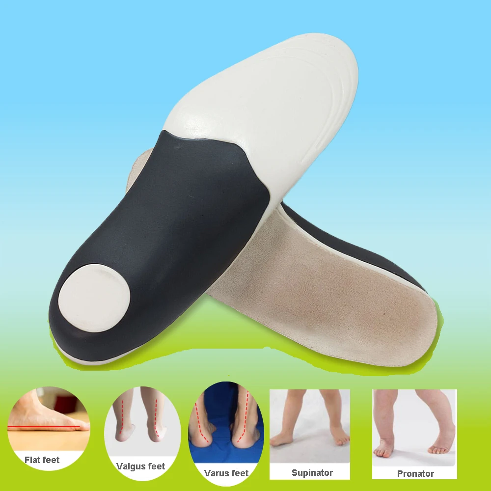 Ortoluckland Orthotic Insoles For Children's Flatfeet Shoes Toddler Orthopedic Arch Support Soles Boy Girls Varus Valgus Foot