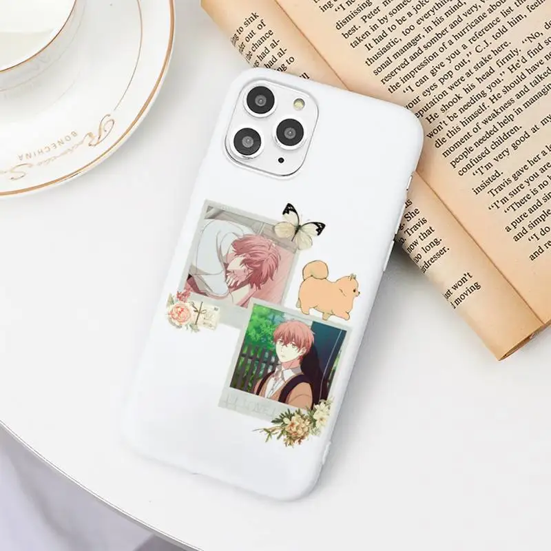 

Anime fashion design art Given Yaoi clear Phone Case Candy Color White for iPhone 11 pro XS MAX 8 7 6 6S Plus X 5S SE 2020 XR