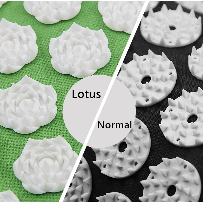 Прямая поставка массажный коврик Lotus для акупунктуры с подушкой 12 цветов фитнеса