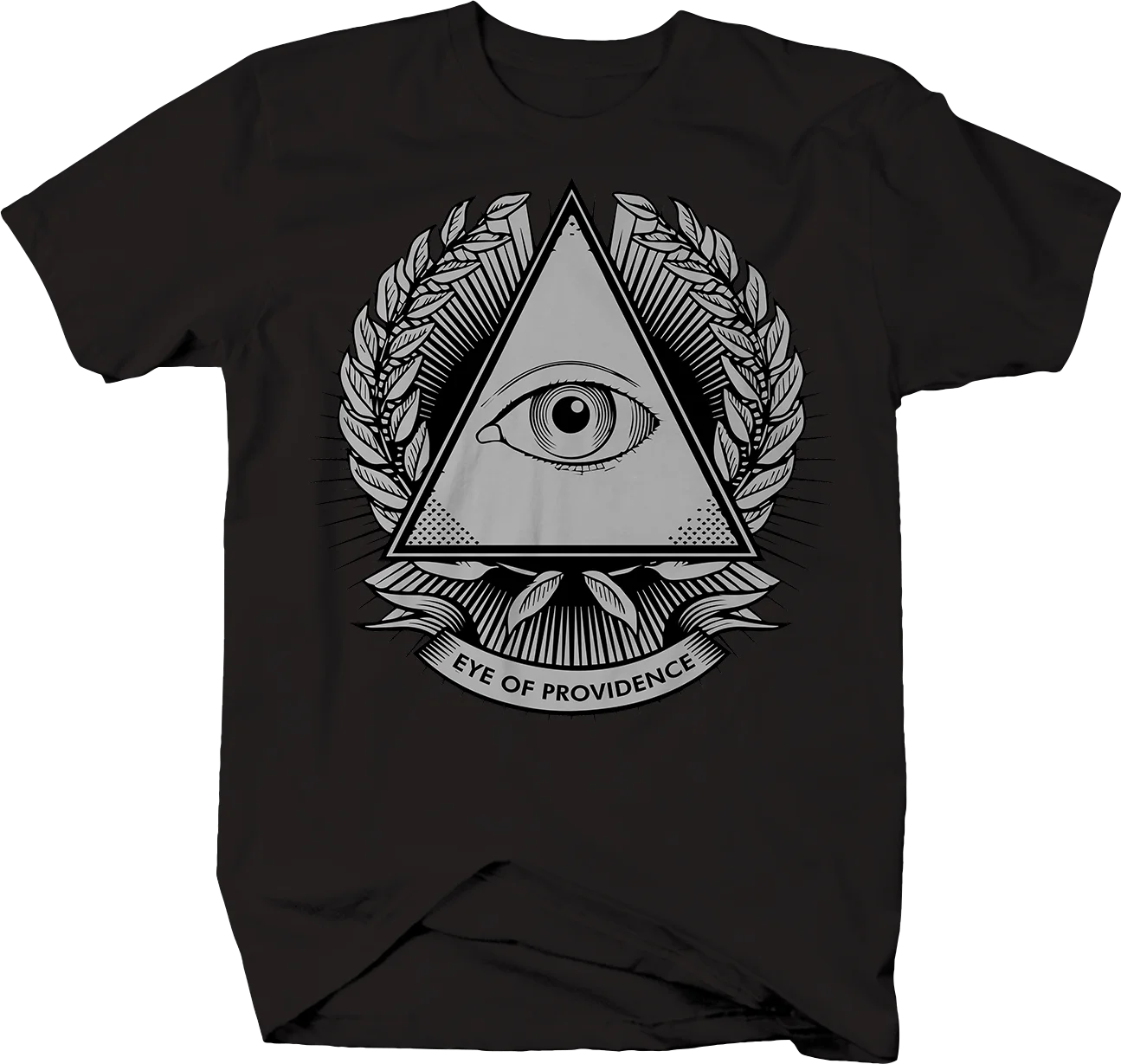 

Eye of Providence Illuminati All Seeing T-Shirt Men's Short Sleeve O-Neck Tees