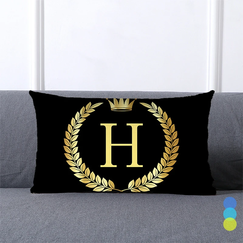 Черный золотой Английский алфавит искусственная кожа стильный минималистичный