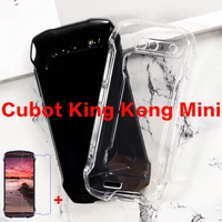 soft black tpu phone case for cubot king kong mini 4g case silicon with tempered glass for cubot kingkong mini 2 smartphone film