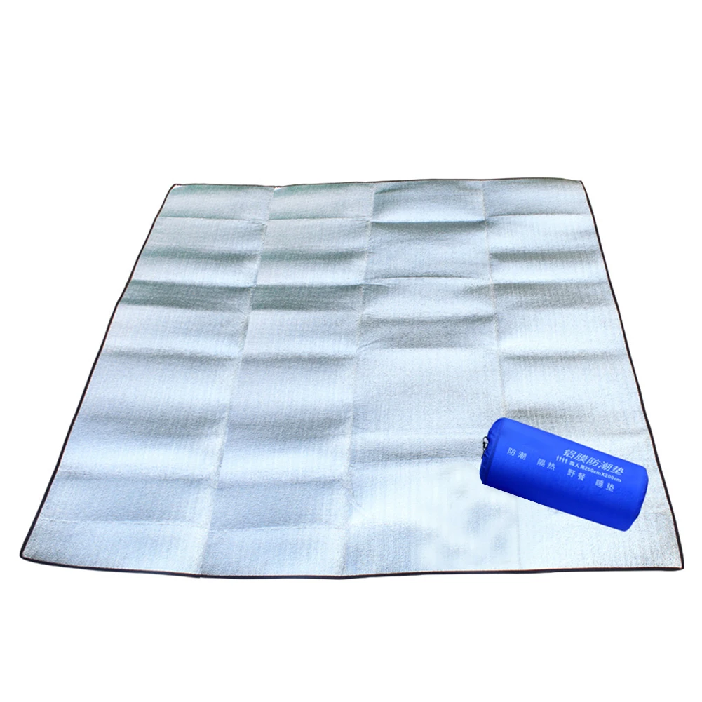 

Moisture Proof Picnic Mat Outdoor Camping Aluminum Film Ground Pad with Storage Bag Outdoor Campiing Accessaries Supplies