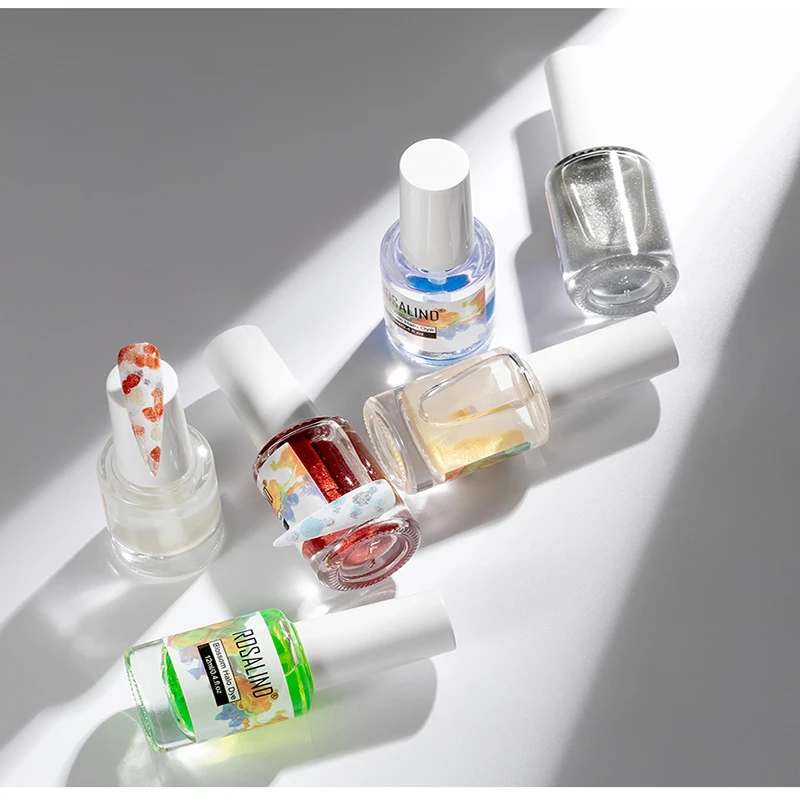 New Sparkling Glitter Blossom Gel Nail Polish Lnk Liquid Effect Manicure Art no Need to Cure by LED/UV Lamp | Красота и здоровье