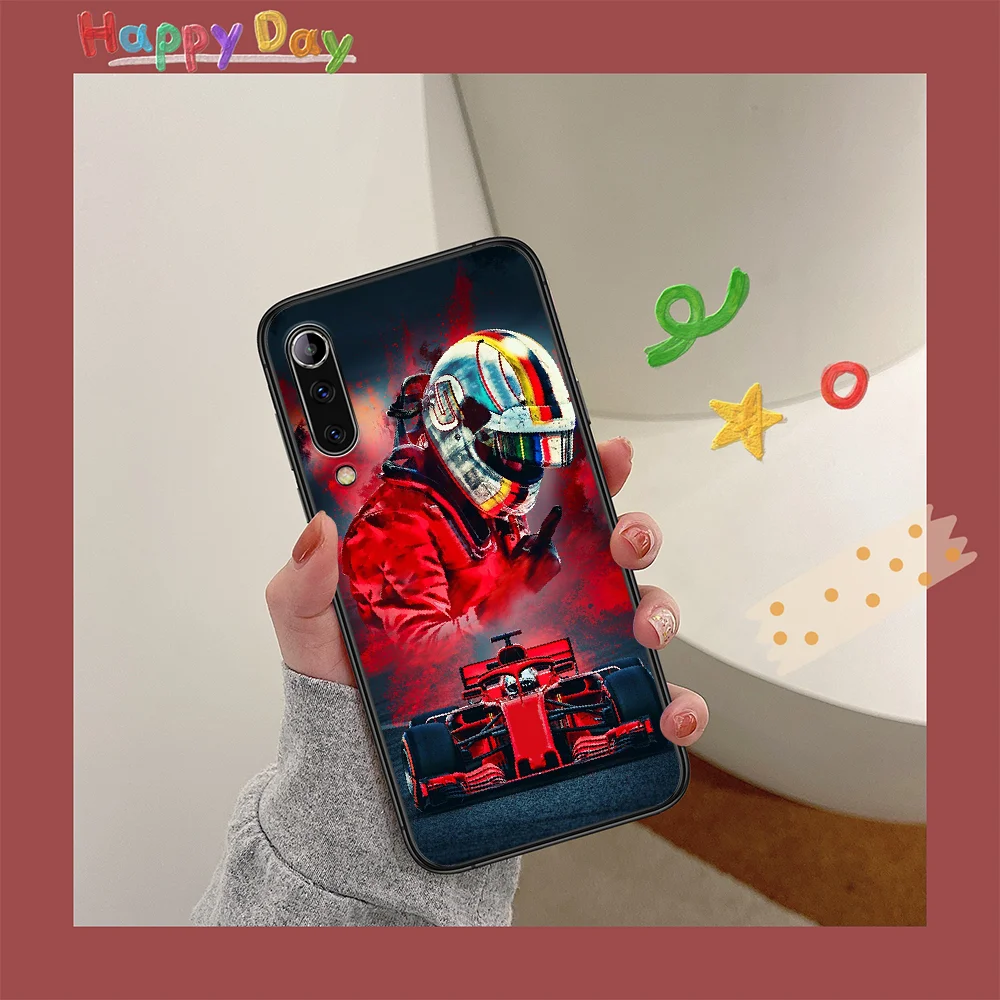 

Sebastian Vettel F1 Phone Case For XIAOMI MI Note 8 9 T 10 Pro Lite SE A2 A3 POCO X M MAX 2 3 black Etui Trend Prime Luxury Cell