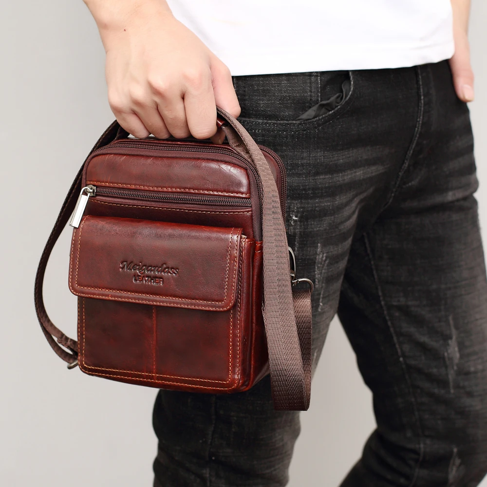 Сумка мессенджер MEIGARDASS Мужская из натуральной кожи|bags with|leather men messenger bagmen bags |