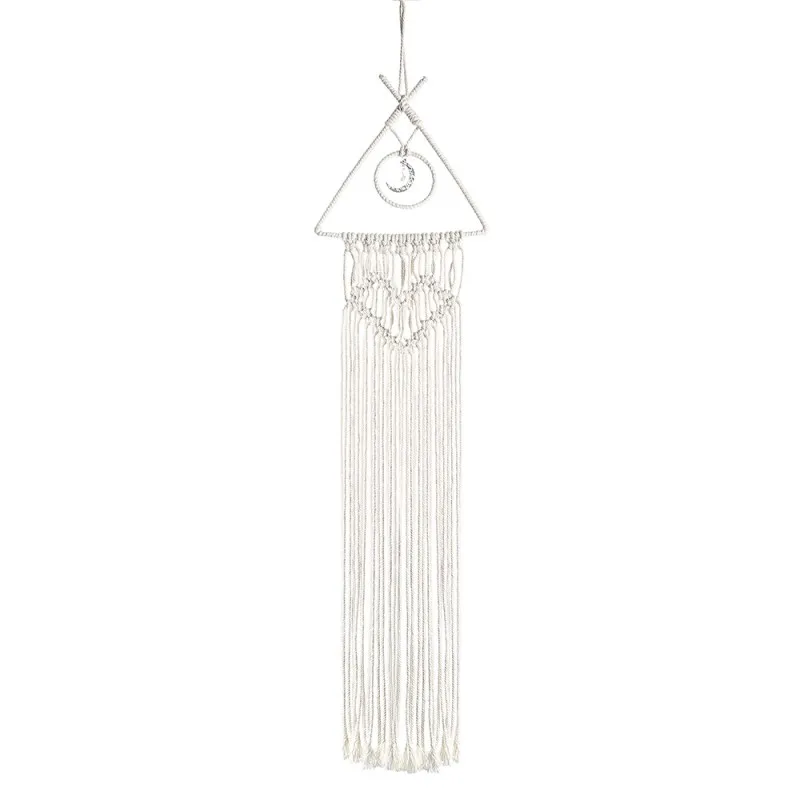 

Large Handwoven Dreamcatcher with Feather Leaf and Canvas Bag for Kids Bedroom Bohemian Wedding Farmhouse Home Decor