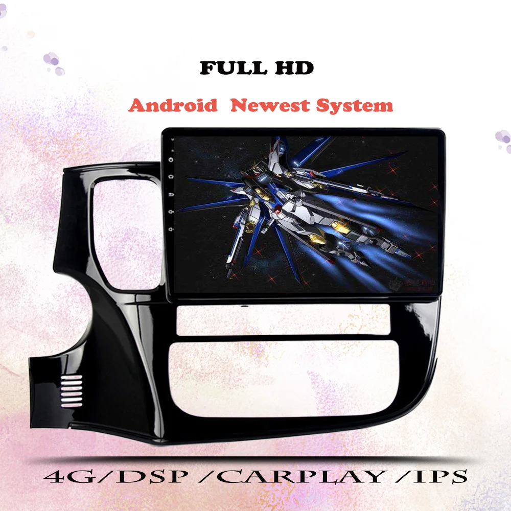 Мультимедийный видеоплеер 6G + 128G Android 10 GPS-навигация для Mitsubishi Outlander 3 GF0W GG0W 2012-2018