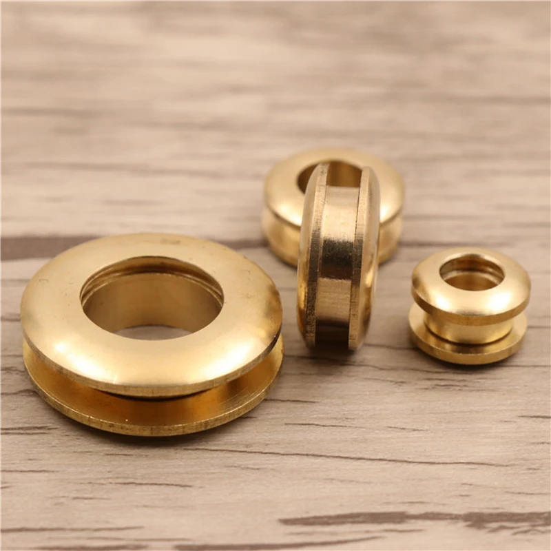 

28*15mm 10pcs Brass Gas Hole Grommets Screw Threaded Connection Eyelet DIY Bag Belt Part Hardware Leather Craft Handmade Buckle