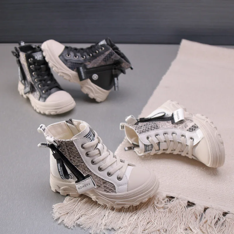 Осень 2020 новые детские Ботинки Martin из свиной кожи обувь в британском стиле для