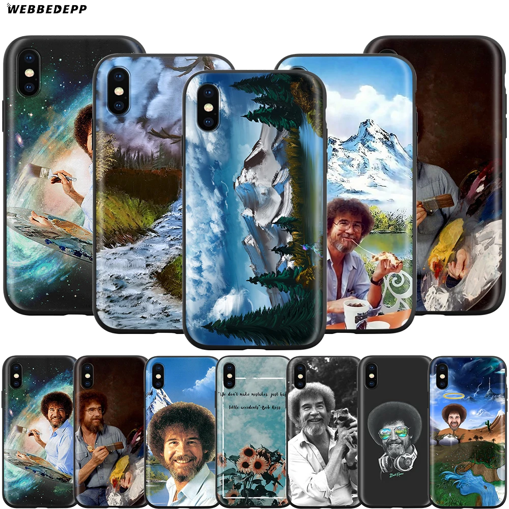 Webbedepp чехол Боб Росс без ошибок для Apple iPhone 12 Mini 11 Pro XS Max XR X 8 7 6 6S Plus 5 5S SE | Мобильные
