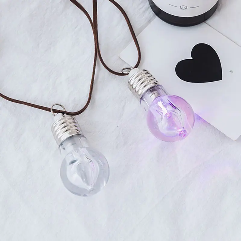 Новый модный светодиодный Кулон В Стиле Хип-хоп из искусственной кожи ожерелье