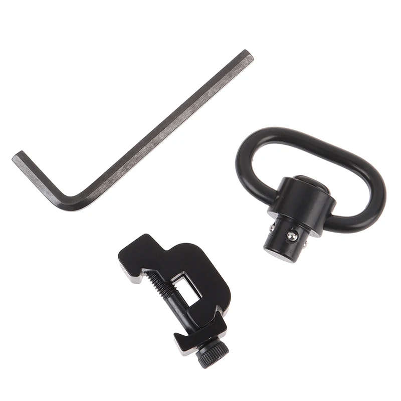 

QD Sling Swivel with Picatinny Rail Mount Quick Release Push Button Attachment