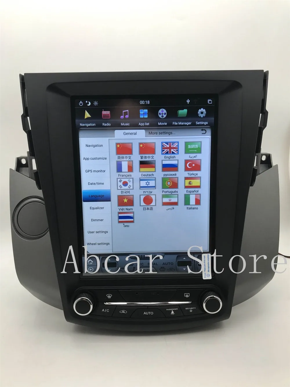 10,4 ''Tesla стиль Android 8,1 автомобильный dvd-плеер gps навигация для Toyota RAV4 RAV 4 2006-2012 PX6 CARPLAY стерео Мультимедиа Радио