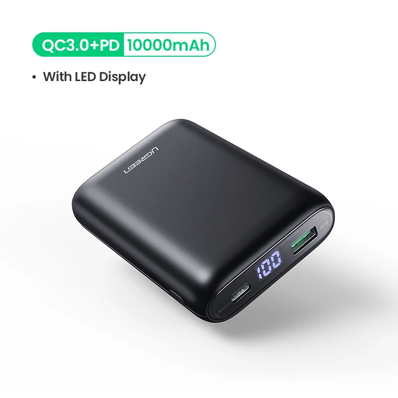 pd power bank Ugreen power Bank 10000 мАч Быстрая зарядка 4,0 3,0 QC3.0 внешняя Мобильная батарея быстрое PD зарядное устройство для iPhone 11 8 Xs Mini power bank - Цвет: pd power bank
