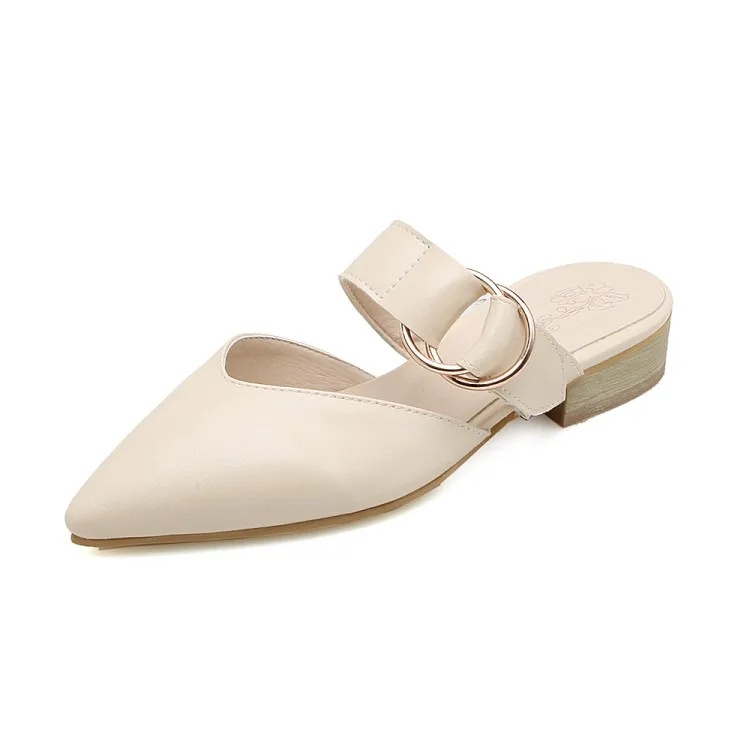 Сандалии женские на высоком каблуке босоножки с острым носком пуговицах Туфли