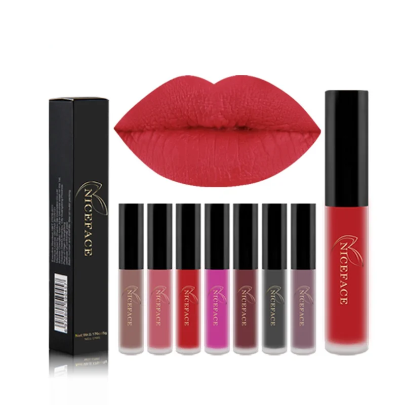 

Matte Lip Gloss Non-stick Liquid Lipstick Lip Gloss Makeup Lipstick Moisturizing and Lasting Lip Stick BeautyMakeup Lipstick