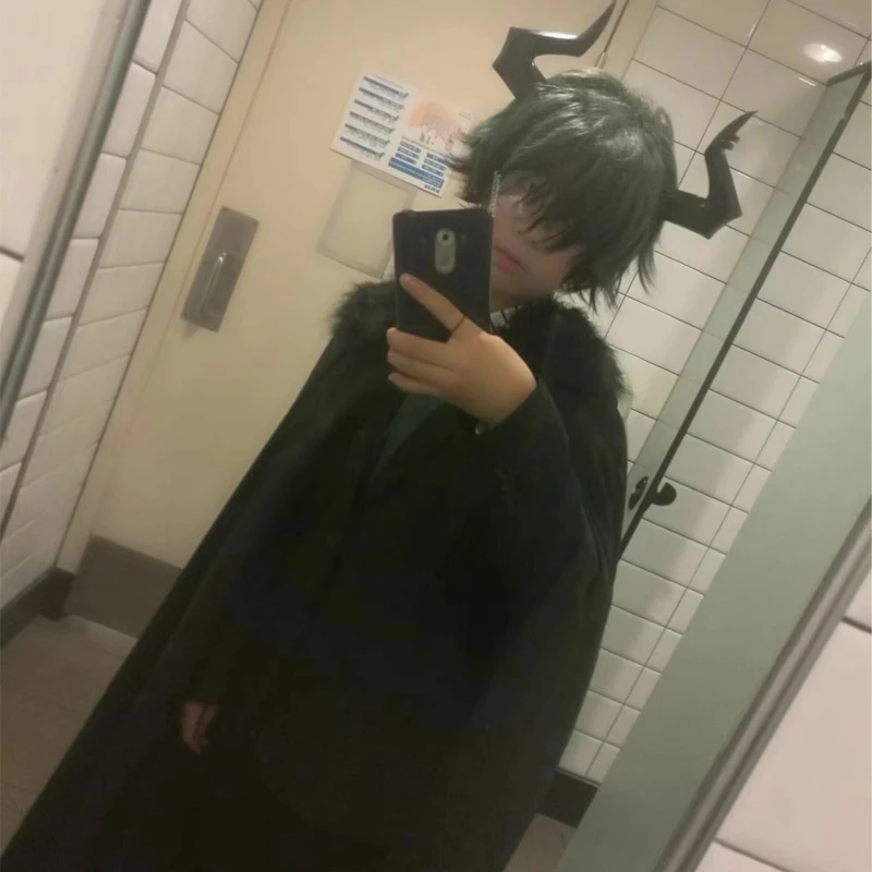 DIOCOS Boku no My Hero Academy Izuku Midoriya Косплей парики зеленые волосы Devil Horns для Хэллоуина Вечерние