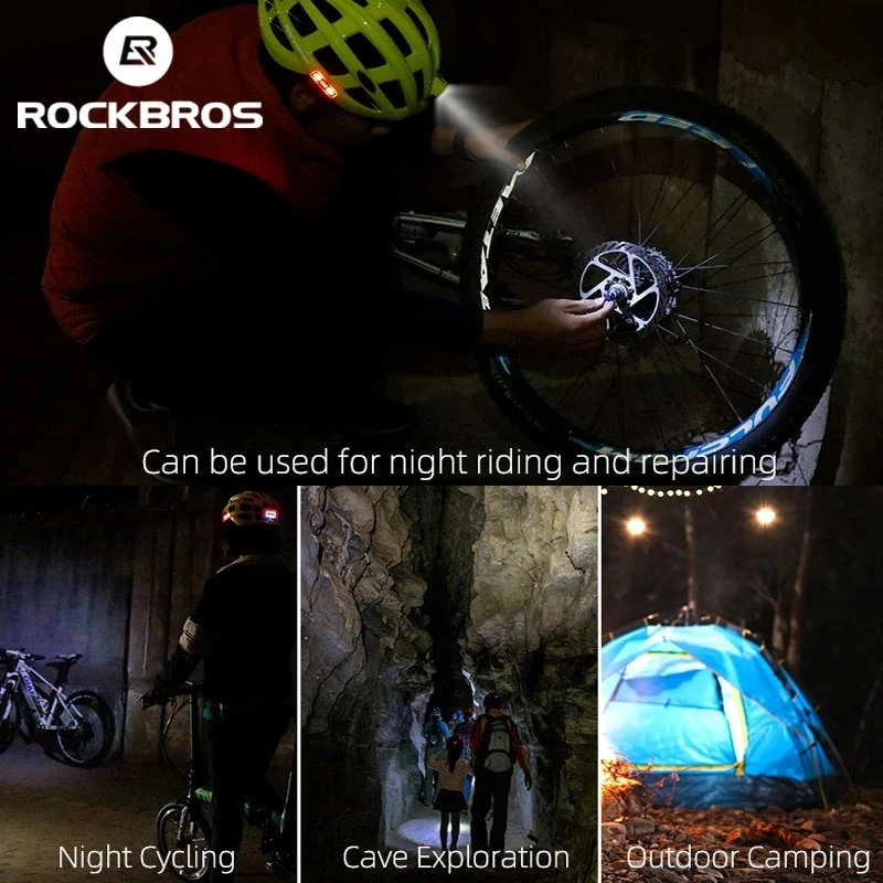 

Bicycle Headlamp Night Cycling Helmet With Glowing Headlight Warning Light MTB Bike Helmet Rechargeable Sport SafetyCap