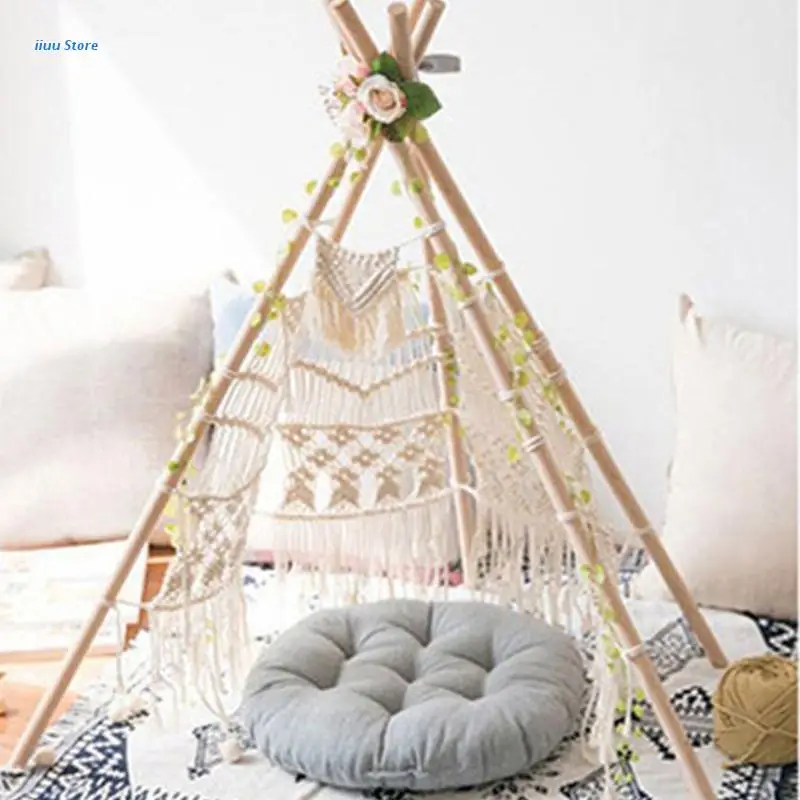 

L5YE 1 Pack Tribal Vibe Style DIY Hand-woven Hanger, Creative Tapestry for Wall Hanging Accessories for Livingroom