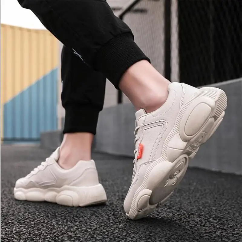 2020 New Spring High Quality Korean Sports Wild Casual Small Bear Shoes Deodorant Shock Absorption Men's Dad | Обувь