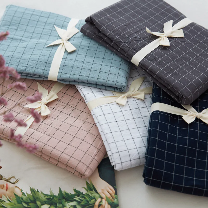 

1 Pair 29 Colors Washed Cotton Pillowcases Simple Envelop Pillow Cases Solid Plaids Striped Bed Pillow Cover 48x74cm 18.9"x29"