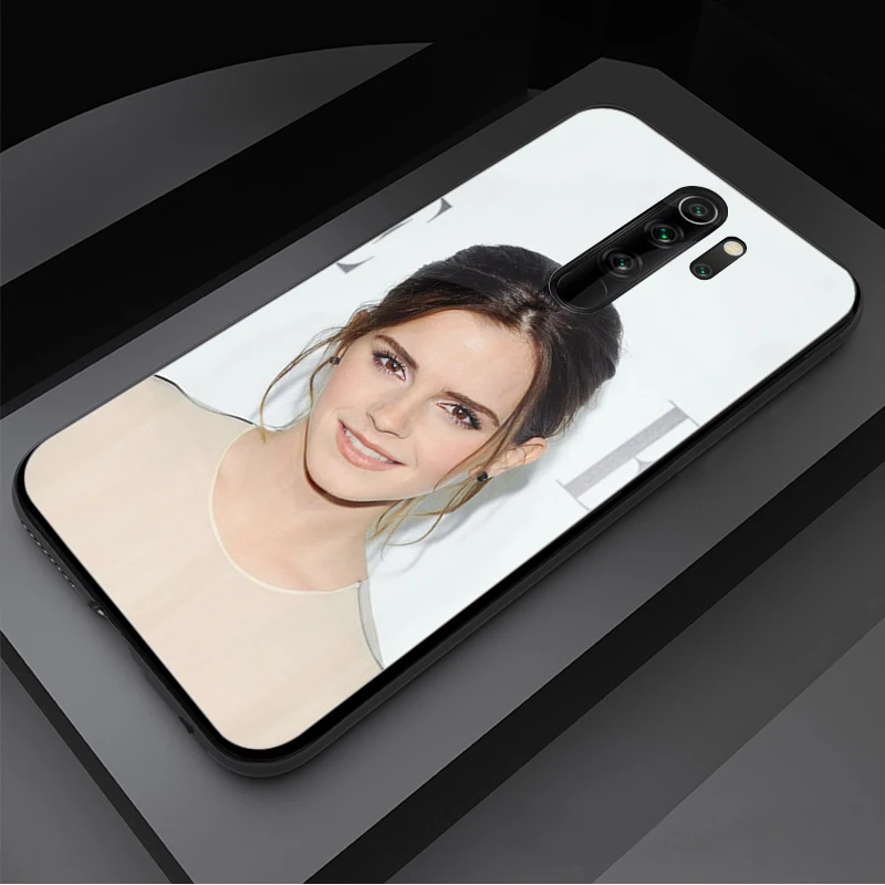 Эмма Ватсон чехол из закаленного стекла для телефона Xiaomi Redmi Note 5 6 7 8 9 Pro Note8T Note9S