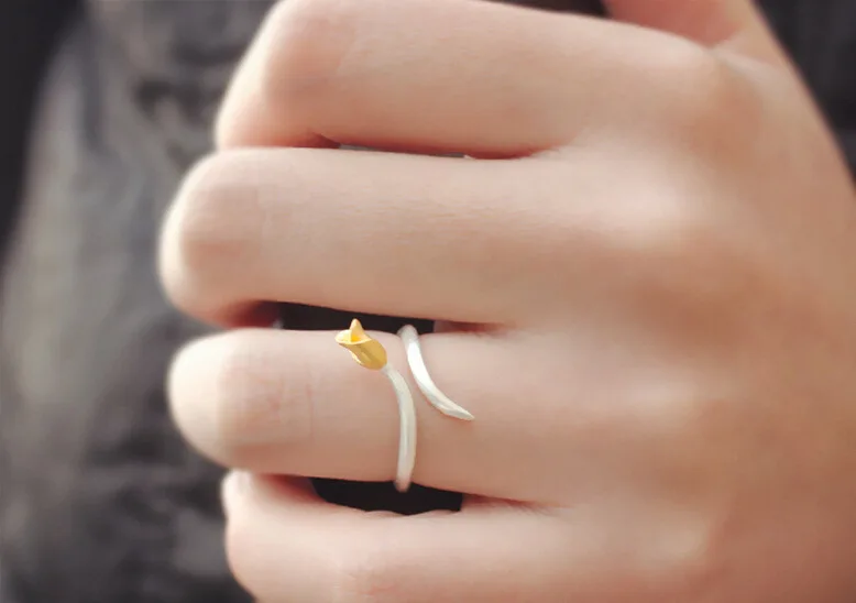 

DIEERLAN Retro Vintage Jewelry 925 Sterling Silver Flowers Rings For Women Men Big Opening Antique Rings