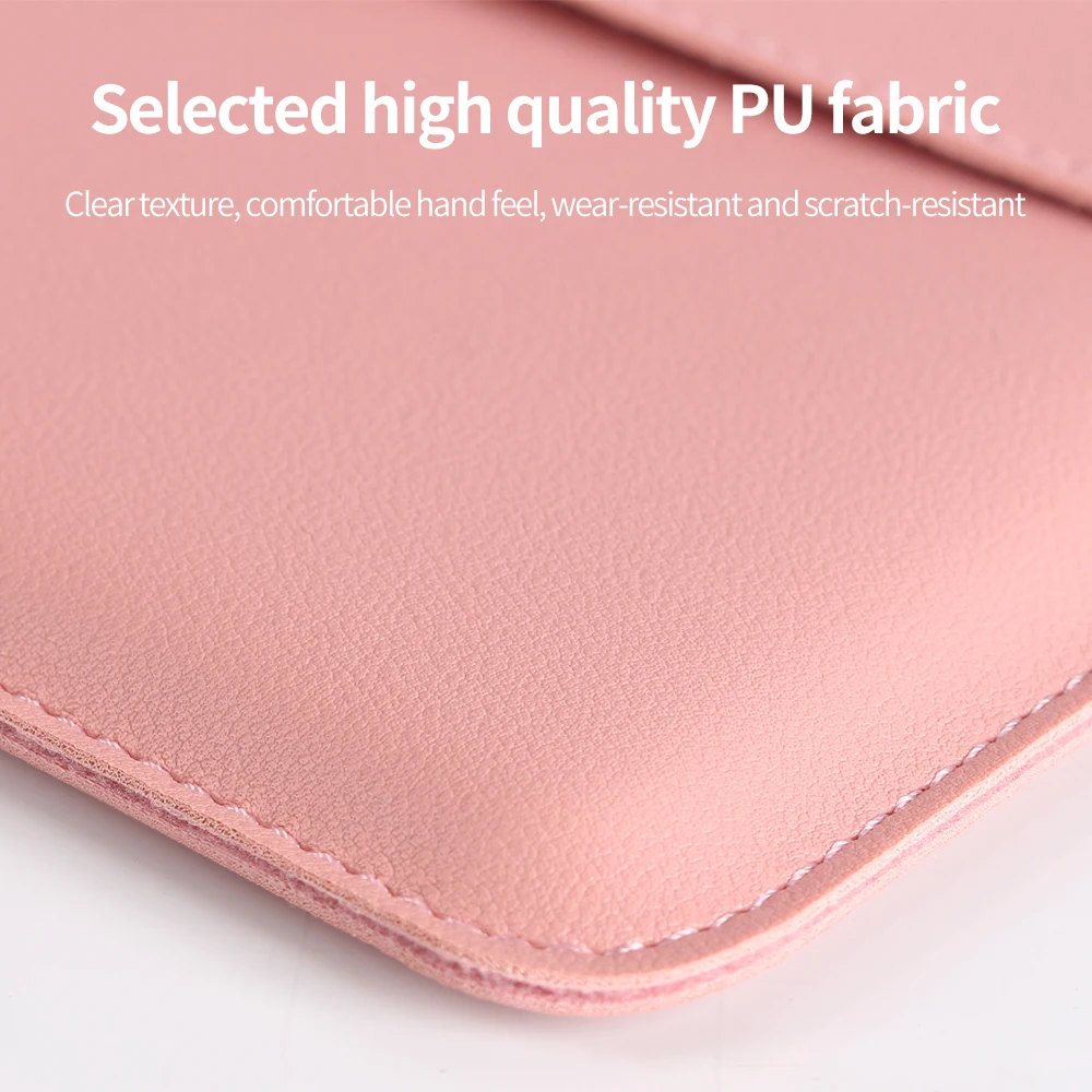 laptop sleeve bag case for macbook air pro 13 m1 16 2020 waterproof leather notebook cover for hp huawei asus 14 15 6 inch case free global shipping
