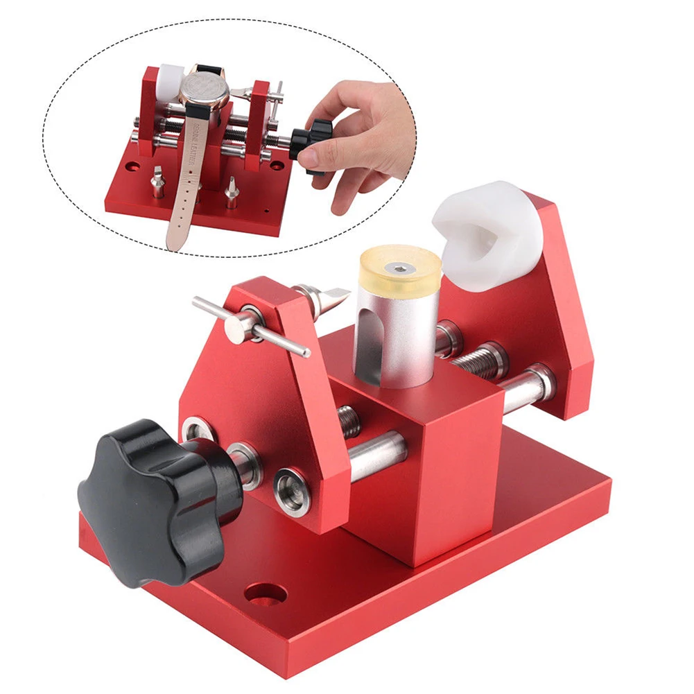 

Wear Resistant Durable Pre-drilled Snap-On Type Repair Tool Back Open Watch Case Remover Watchmaker Adjustable Jaw Metal