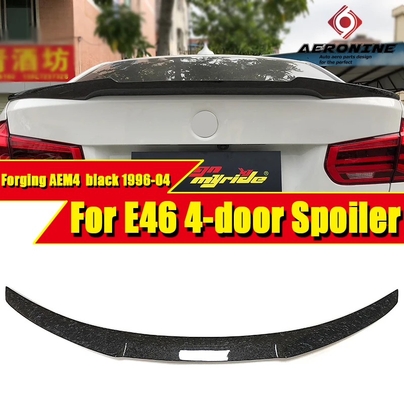 For BMW E46 Coupe Forging Carbon fiber Trunk spoiler wing M4 style 3 Series 4-door 318i 320i 323i 325i 328i wings 96-04 | Автомобили и