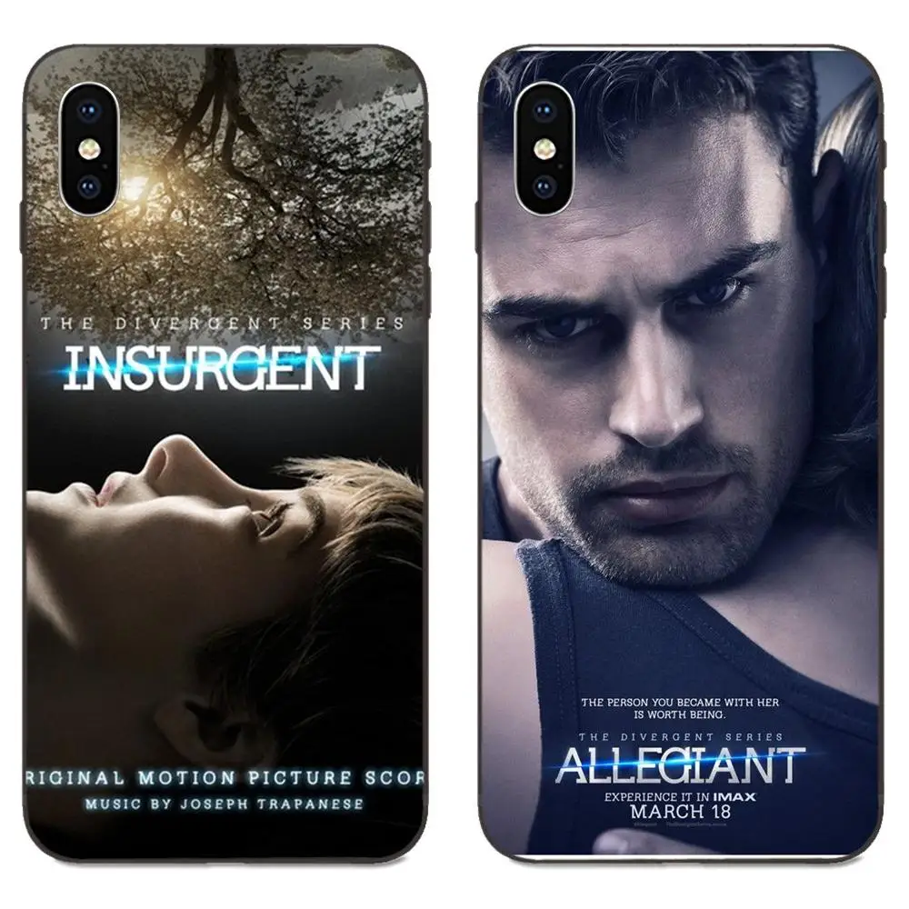 Мягкий чехол для сотового телефона из ТПУ серии Divergent Allegiant Insurgent Apple IPhone X XS Max XR 4 4s 5