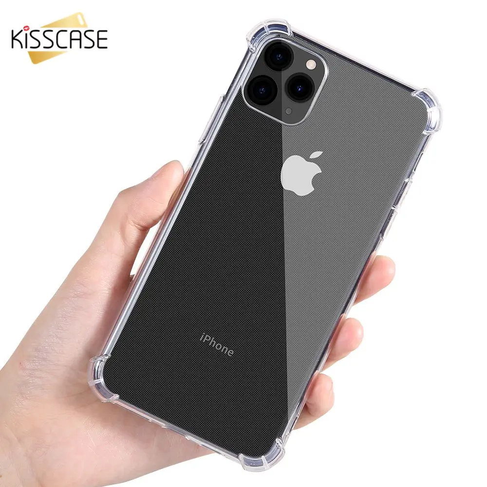 KISSCASE Transparent Phone Case For iPhone XR X XS MAX 7 8 6 6S Plus Soft Silicone 11 Pro Max 5 5S SE Back Cover |