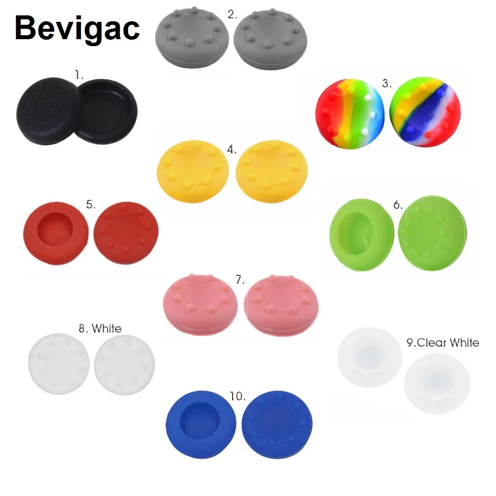 Bevigac 2 шт. силиконовый аналоговый контроллер захваты для больших пальцев крышка