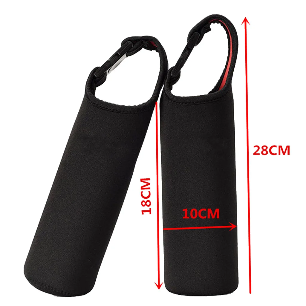 500ml 18 Oz Water Bottle Drink Cup Kettle Beverage Holder Sleeve 3mm Neoprene Insulated Cooler Cover Carrier Wrap &amp Carry Strap | Спорт и