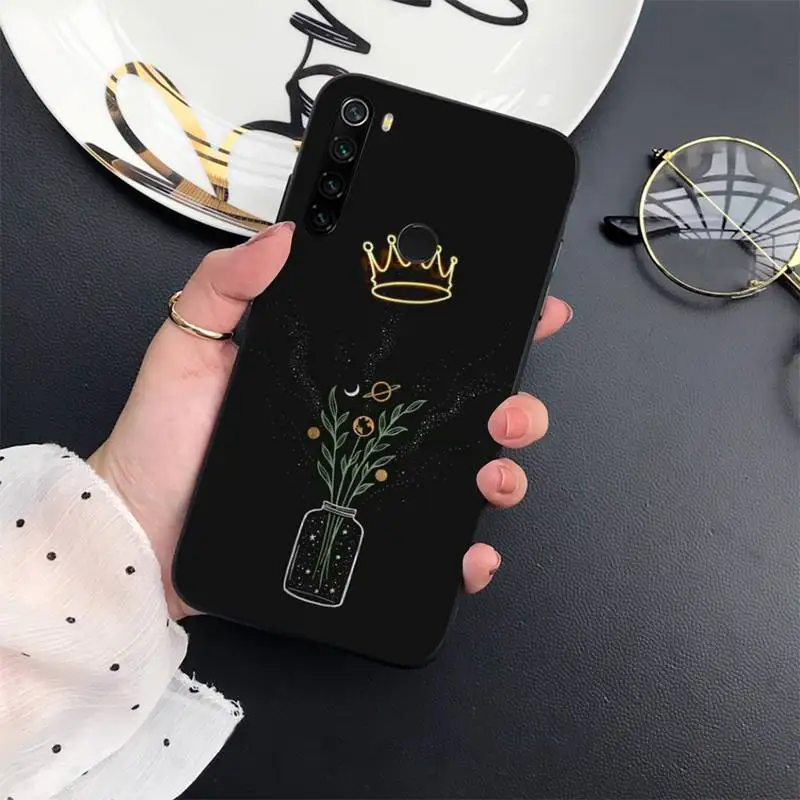 

Moon crown starry sky Phone Case For Xiaomi mi 9 9t 10 redmi 9 9a 8 8a note 10 9 9s 8 8t 7 pro max funda