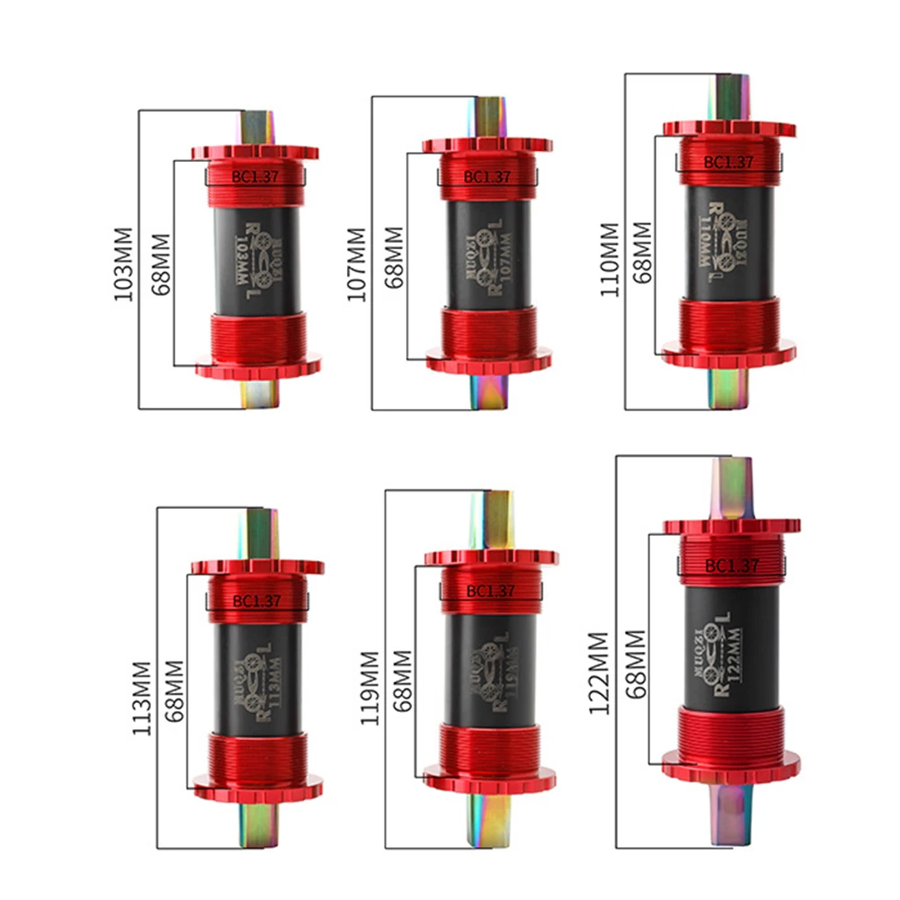 

Titanium Alloy Bike Bottom Bracket 103/107/110/113/119/122mm Mountain Bike Road Bike Bottom Bracket Bicycle Parts