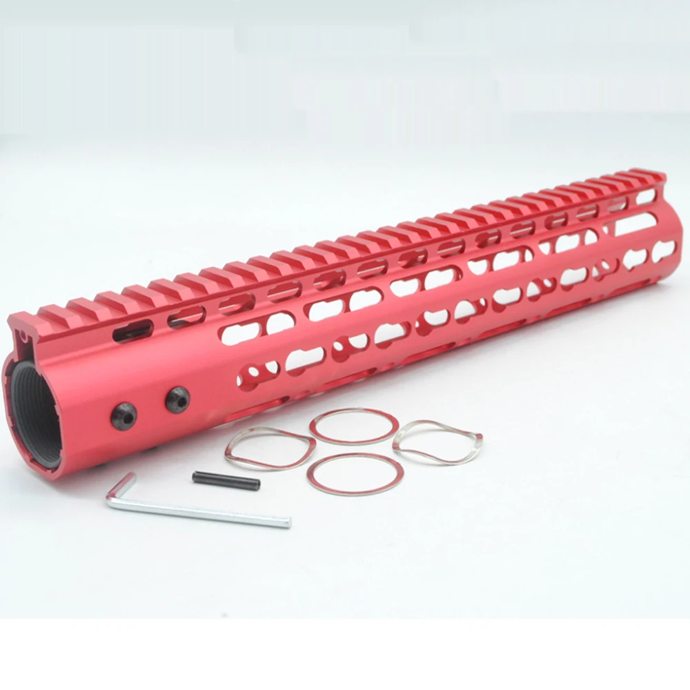 12 дюймов Keymod Handguard Rail черный/красный/загар/серый цвет Бесплатная система