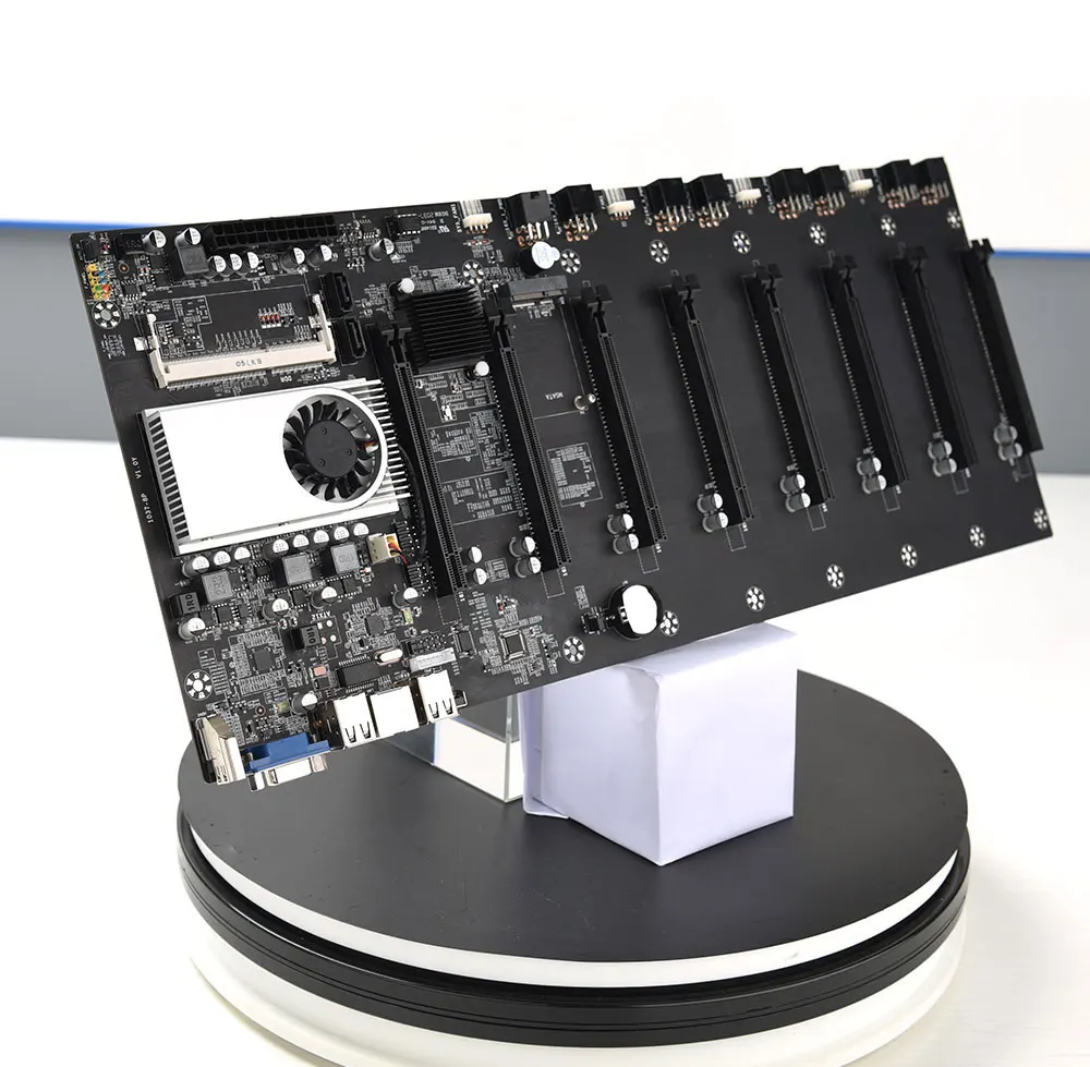 BTC-37/BTC-D37 Motherboard CPU Set 8 Video Card Slot DDR3 Memory Integrated VGA Interface Low Power Consumption