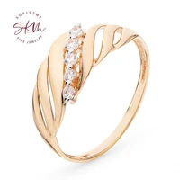 skm classic solid 14k 18k white gold designer moissanite rings for women wedding rings designer promise bride gift