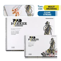 a4a5 32 sheets waterproof spiral marker pads sketch book drawing stationery